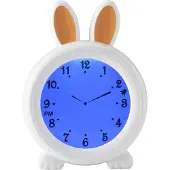 Alecto Nattlampa med väckarklocka, sömncoach BC100BUNNY , vit