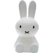 Miffy Golvlampa Miffy, dimbar, Vitt / opal, Barnrum, Syntetmaterial, Golvlampa