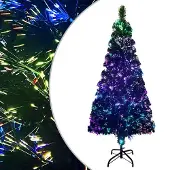 Plastgran med fot grön 240 cm fiberoptik