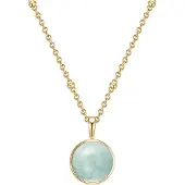 Glanzstücke Halsband opal / guld