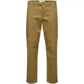 Selected New Miles Straight Fit Chinobyxor