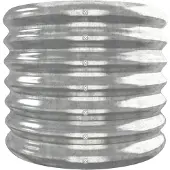 vidaXL Odlingslåda galvaniserat stål 332x40x36 cm silver