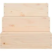 vidaXL Husdjurstrappa 40x37,5x35 cm massiv furu
