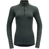 Devold of Norway - Underställ dam - Duo Active Merino 205 Z.Neck W Woods för UnisexUll - Storlek L - Grön