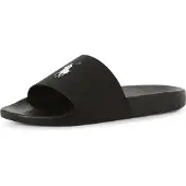 Ralph Lauren för män. 809852071011 Flip-flops Signature svart (44), Karta, Ingen, Strandkläder