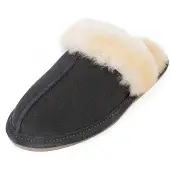 Minnetonka Innesko kräm / mörkgrå