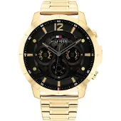 Tommy Hilfiger 1710511 herrklocka Guldarmband Svart urtavla 50mm + ask