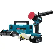 Makita 18v Dpv300rtj 75 Mm 2x5.0ah Elektrisk Polermaskin