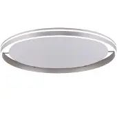 Paul Neuhaus Q-VITO LED-taklampa 79cm stål Q-Vito, dimbar, Aluminium / grå / zink, Vardagsrum / matsal, Metall, Modern, Smarta hem taklampa