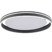 Paul Neuhaus Smart taklampa Q-Vito, dimbar, Svart, Vardagsrum / matsal, Metall, Modern, Smarta hem taklampa