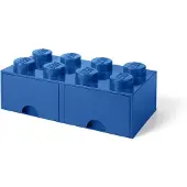 LEGO Förvaringslåda - 8 Knoppar - 50x25x18 - Blå - - One Size - Låda