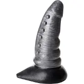 XR Brands Beastly Silikondildo 21 cm - Silver - Silver