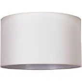 Duolla Lampskärm Roller ecru bomull Ø40cm höjd 22cm , Creme / bärnsten, Textil / tyger / siden