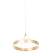 QAZQA Hänglampa mässing 30 cm inkl LED 3-stegs dimbar - Lyani