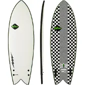 Softech Kyuss Fish 5'8 Softtop Surfbräda checkered Storlek Uni