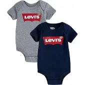 Levi's Kids Sparkdräkt/body nattblå / gråmelerad / ljusröd / vit