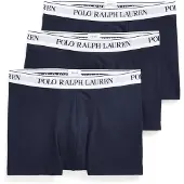 Ralph Lauren för män. 714830299056 Förpackning med 3 boxershorts i marinblå färg (L), Hemkläder, Bomull, Marino