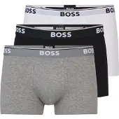 BOSS Korta Boxershorts Power 3-pack 999 Grå Mångfärgad Svart Vit Storek