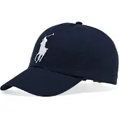 Ralph Lauren unisex. 710673584013 Big Pony marinblå chino keps med visir (OSFA), Casual, Bomull, Marino