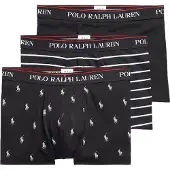 Ralph Lauren Boxershorts 'Classic' rubinröd / svart / vit