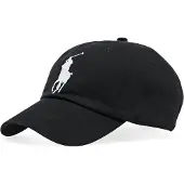 Ralph Lauren unisex. 710673584015 Chino keps med visir Logo svart (OSFA), Casual, Bomull