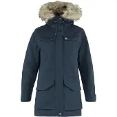 Fjällräven - Jackor dam - Nuuk Parka W Dark Navy för Unisex - Storlek M - Marinblå