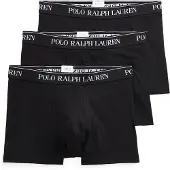 Ralph Lauren för män. 714835885002 3 boxershorts i svart stretchbomull (XL), Hemkläder, Elastan