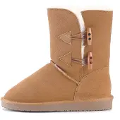 Gooce Snöboots 'Hubbard' kastanjebrun / vit