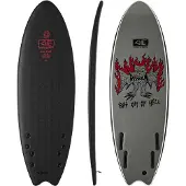 Ocean & Earth Bat Outta Hell Soft Quad 5'6 Surfboard black Storlek Uni