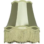 QAZQA Tyglampskärm grön 30 cm - Granny