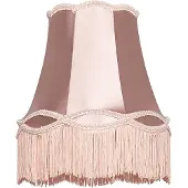 QAZQA Tyglampskärm rosa 30 cm - Granny