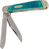 Rough Ryder Black &amp; Blue Trapper RR2115 pocket knife
