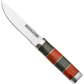 Rough Ryder Small Fixed Blade, Stacked Wood, RR2457