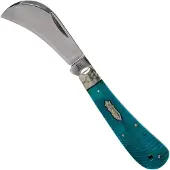 Rough Ryder Black &amp; Blue Hawkbill RR2121 pocket knife