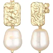 Elli PREMIUM Örhängen guld / pärlvit