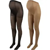 Mamalicious Strumpbyxa mörkbeige / svart
