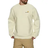 Carhartt WIP Sweatshirt 'American Script' beige / choklad / gul