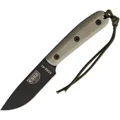 ESEE Model 4HM bushcraft knife Modified Handle, leather sheath