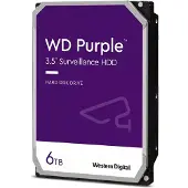 Western Digital WD Purple WD63PURZ - Hårddisk - 6 TB - inbyggd - 3.5 - SATA 6Gb/s - buffert: 256 MB