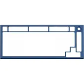 Glorious GMMK PRO Top Frame - marinblå