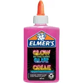 ELMER'S Elmers Glow in the Dark hantverkslim rosa 147 ml tvättbart hantverkslim av den