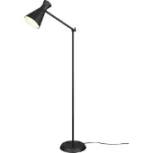 TRIO Leuchten Golvlampa Enzo, Svart, Vardagsrum / matsal, Metall, Golvlampa