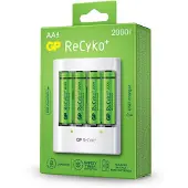 GP ReCyko Batteriladdare, U411 + 4 AA 2000mAh