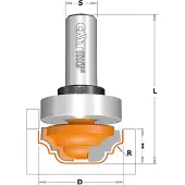 Cmt Hålkärlsfräs ; S=1/2''; D=31,7 mm