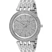 Michael Kors MK3437 Darci Silver Kristallbelagd Damklocka 39mm silver