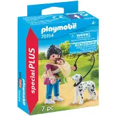 Playmobil 70154 Special Plus Mama med bebis och hund full av roliga fantasifulla rollspelsset som passar barn frn 4+