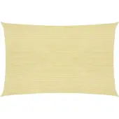 vidaXL Solsegel 160 g/m² beige 3,5x4,5 m HDPE