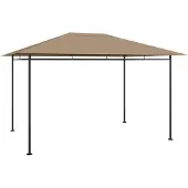 vidaXL Belvédère Trädgårdstält Ute Tält Festtält Trädgård Picknickar 384x281x270 cm 313922