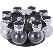 Excellent houseware kryddställ/hylla för kryddor behållare 8x universell