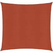 vidaXL Solsegel 160 g/m² terrakotta 7x7 m HDPE